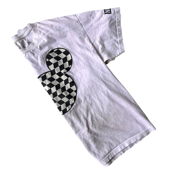 Neff Disney Collection Mickey Mouse Black White Race Flag T Shirt XL Racing READ - Picture 6 of 12